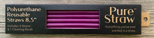 Load image into Gallery viewer, Polyurethane Reusable Straws - 5Pk with Cleaning Brush
